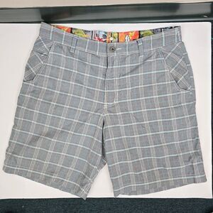 Lululemon Athletica Mens Plaid Kahuna Multipurpose Shorts 36